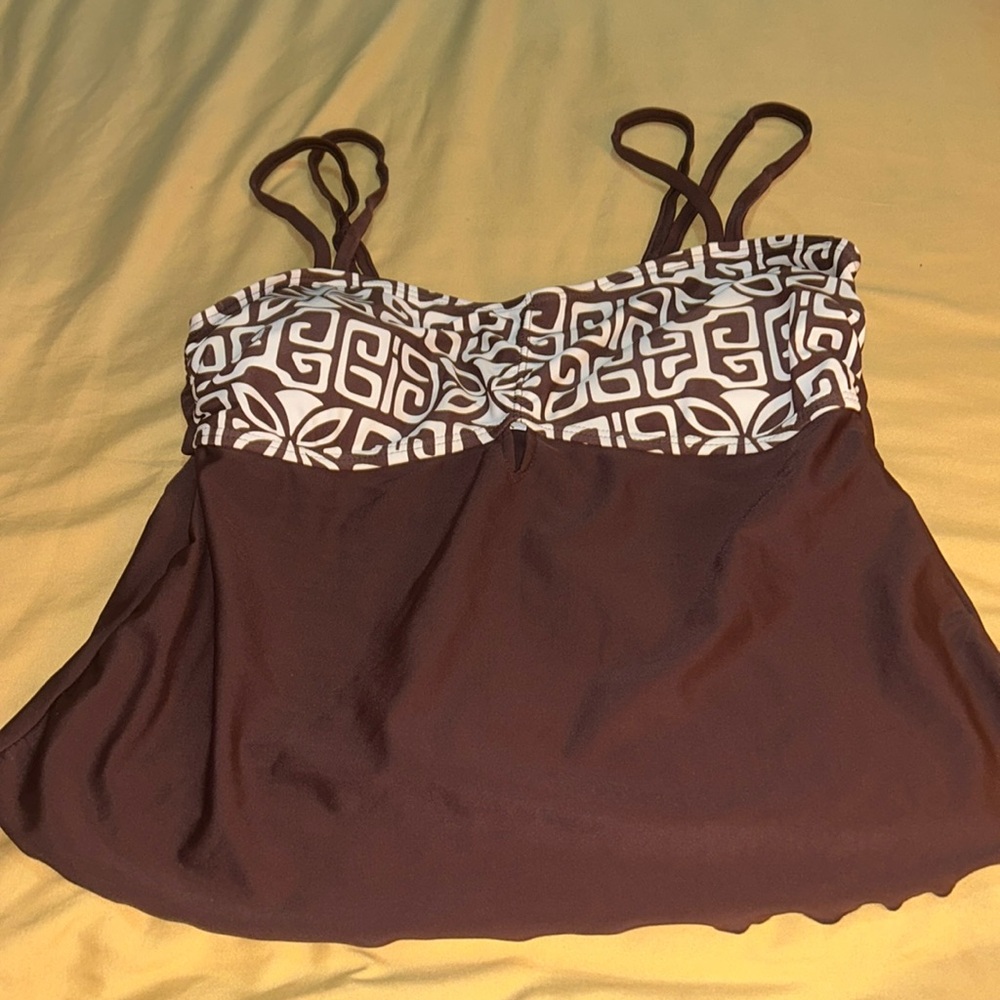 Plus Long Line Swim Top